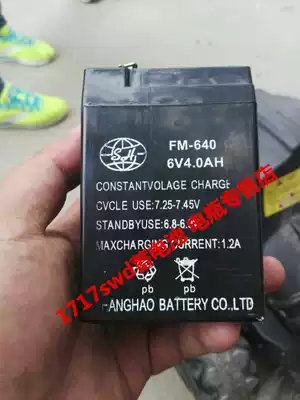 FM-640 6V4 0AH battery toy car baby car Children electric scale electric scale electric light battery