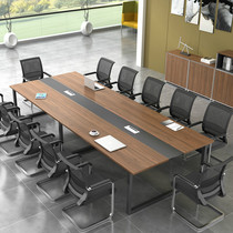 Chengdu Office Furniture Rectangular Desk Conference Table Long Table Brief Table Modern Meeting Negotiation Table And Chairs Combination