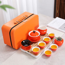 Events ceramic tea toilet outdoor tea equipment and handcuff tea plate cover bowl travel tea tool company gift