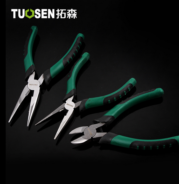 Chrome vanadium steel nickel plated 6 inch 8 inch sharp mouth pliers Oblique mouth pliers Electrical tip tip pliers Wire cut pliers Wire pliers