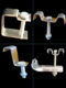 C-type fastener stainless steel 304 connection clip L-type M-type fiberglass grille clip installation fixed snap galvanized