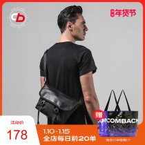 COMBACK street trend shoulder bag Black leisure sports bicycle small shoulder bag men ins bag female chic