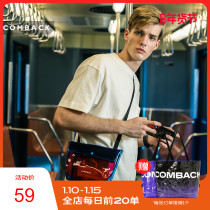 COMBACK original transparent PVC jelly bag net red ins Super fire mini backpack couple portable mobile phone bag women