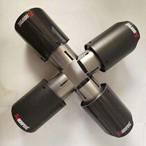 Scorpio ak carbon fiber tail throat stainless steel tail sleeve car exhaust pipe tail throat shell modification one out of two universal tail mouth