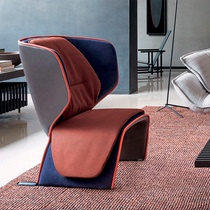 Italian designer creative glass fiber reinforced plastic single sofa chair hotel lobby living room model room leisure lazy lounge chair