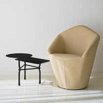 Italys new single sofa chair modern simple soft chair bank leisure negotiation fabric personality styling chair