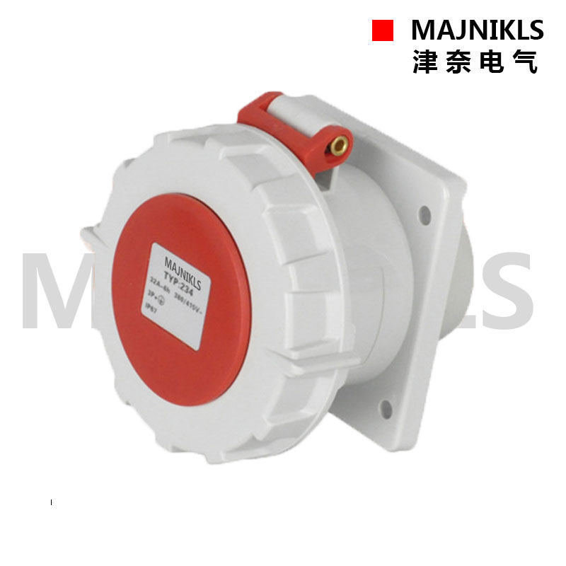 MAJNIKLS Shanghai Jinnai Electric concealed industrial waterproof additional socket 4 core 32A IP67TYP-234