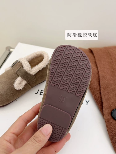 Детская флисовая обувь, удерживающие тепло детские демисезонные туфли для раннего возраста