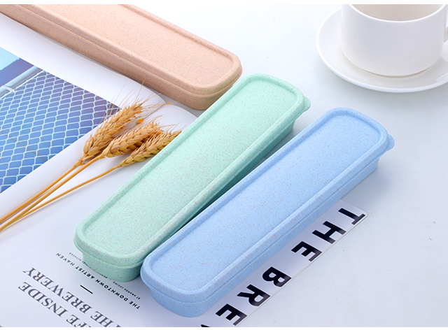 PP thực phẩm môi trường lớp dao kéo nhựa Hàn Quốc đũa đũa hộp lưu trữ hộp du lịch di động đũa sinh viên hộp - Đồ ăn tối tô ăn cơm