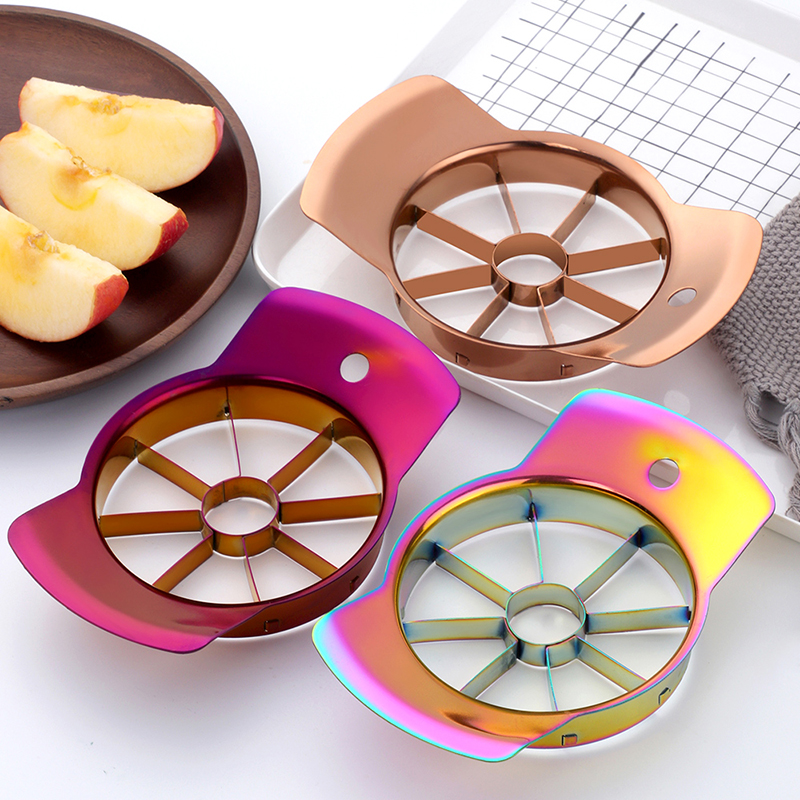 Stainless steel apple cut kitchen Multi-functional cut fruit Divine Instrumental Cut Melon Slicer Cut to the nucleator Large Number