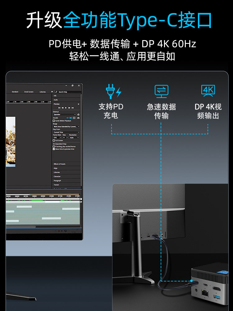 Mofang 13Th Generation N150 Mini Host N100 Win11 Office Gaming Minipc Small Computer 4K Barebone M6S