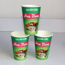 12 oz 350ml milk teacup thick disposable paper cup custom printed LOGO paper cup