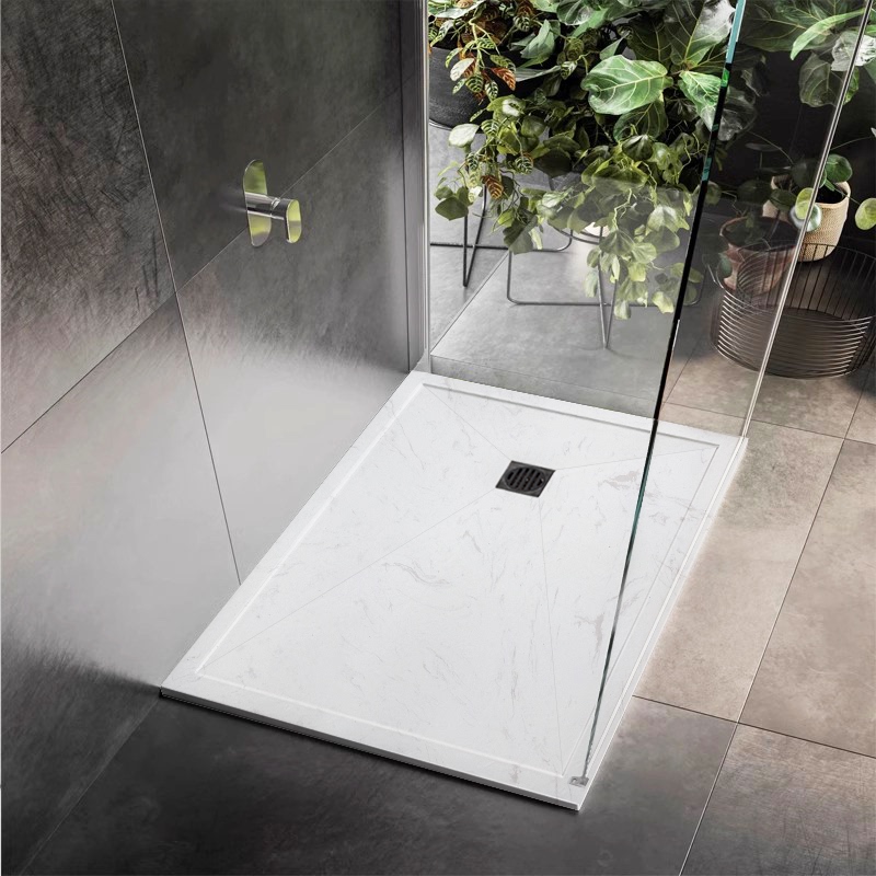 Integrated Shower Room Base, Bathroom Base, Non-Slip Stone Shower Panel, Seamless Shower Room Base