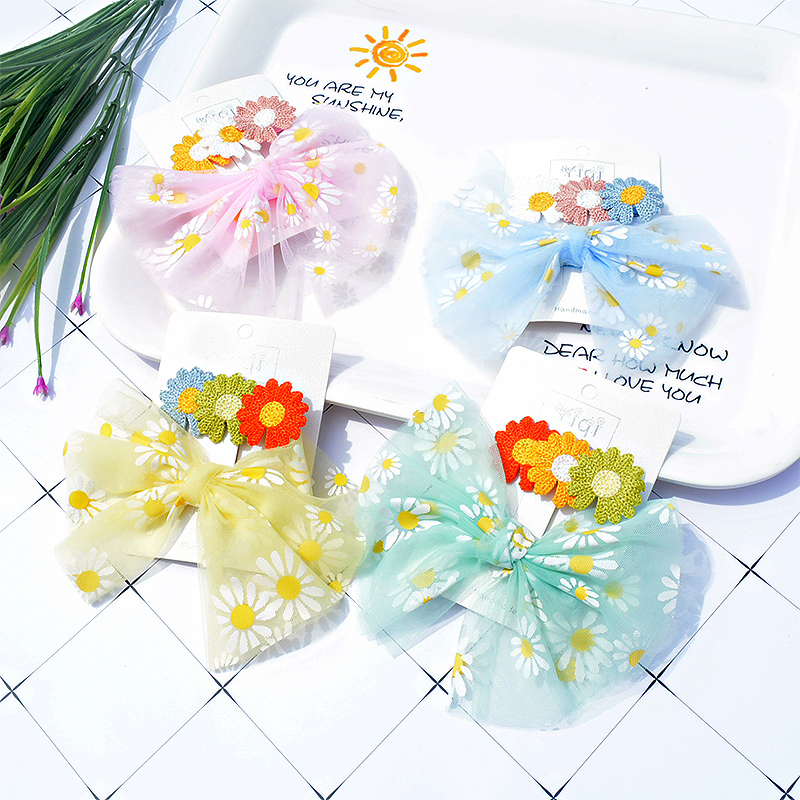 South Korea Hairpin Girl's Head Accessories Rear Brain Spoon Small Daisy Girl Limp Sea Clip Not Hurt Hair Bow Tie Bag Hairpin Hairpin