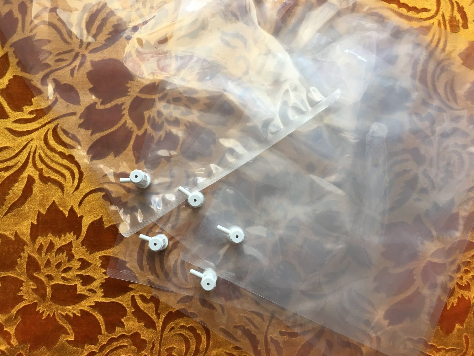 Non-methane total hydrocarbon gas sampling bag gas production bag single valve lateral plastic valve 3L