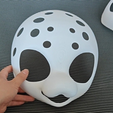 furry福瑞/兽装 犬科兽装福瑞3d打印头骨可爱风坏坏犬