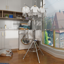 Baby Clothes Hanger Floor Folding Multifunction Stainless Steel Sunning God Instrumental Newborn Baby Diaper Frame Cool Clothes