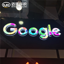 Manufacturer big pro mini luminous character shop door head billboard making acrylic back with luminous character sign set to do