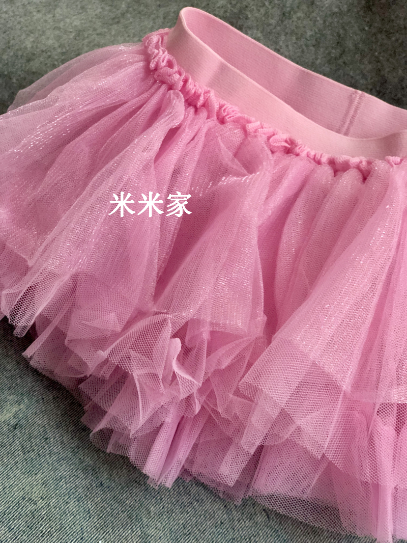 British single beauty pink Foreign pie little yarn dress~Children baby girl little princess Tutu cake dress short skirt