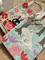Out of the day Shan Ji Puli ~ cartoon exquisite embroidery canvas bag eco bag portable cram shoulder bag
