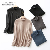 Day Faculty Autumn Winter Mens warm underwear Undershirt Fever Densuede Big Code Half High Collar Business Repair inside a T-shirt