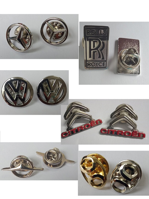 Car Logo Brooch Souvenir Rolls-Royce Mercedes-Benz 4S Store Salesman Shirt Suit Metal Badge