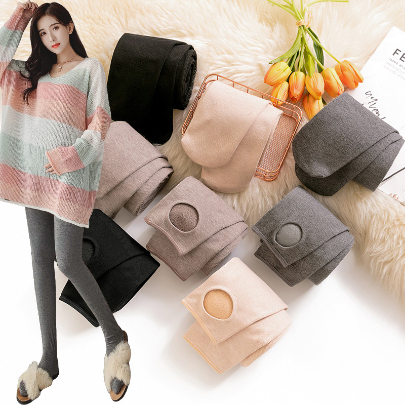 Pregnant women's stockings leggings autumn and winter bottoming socks large size flesh-colored pantyhose outerwear stepping on feet thin velvet autumn and winter plus velvet