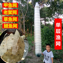 Special Fishing Turtle Nets Old Turtle Nets Grass Carp Nets Import White Thread Plus Coarse 0 25 25 3 0 Single-Layer Fishernet
