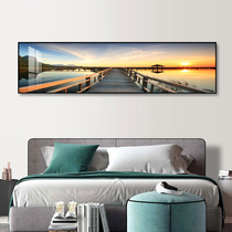 Bedroom bedside decoration painting Living room sofa wall decoration Modern simple oil painting Nordic style mural background wall