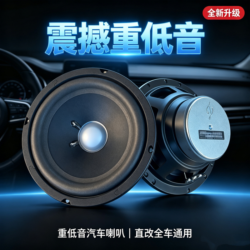 Car Audio Speakers 4inch 5inch 6.5inch Full-Range Mid-Bass Car Tweeter Speaker Set Modification and Upgrade