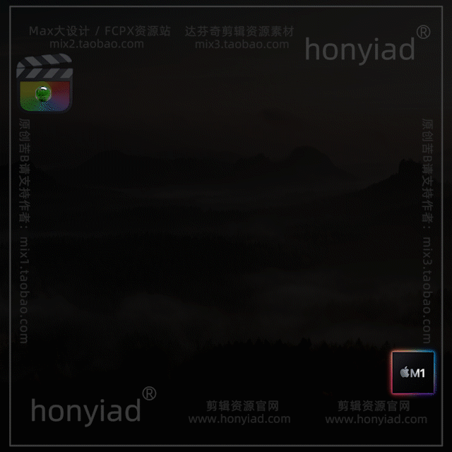 FCPX10.4中式婚礼古风字幕快剪模板高端文字排版纪实标题插件支持M系列与int芯片插图15