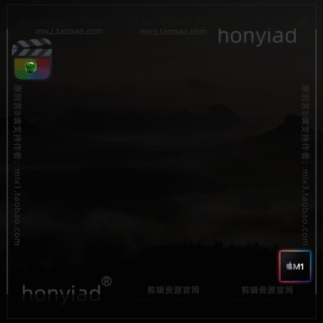 FCPX10.4中式婚礼古风字幕快剪模板高端文字排版纪实标题插件支持M系列与int芯片插图19
