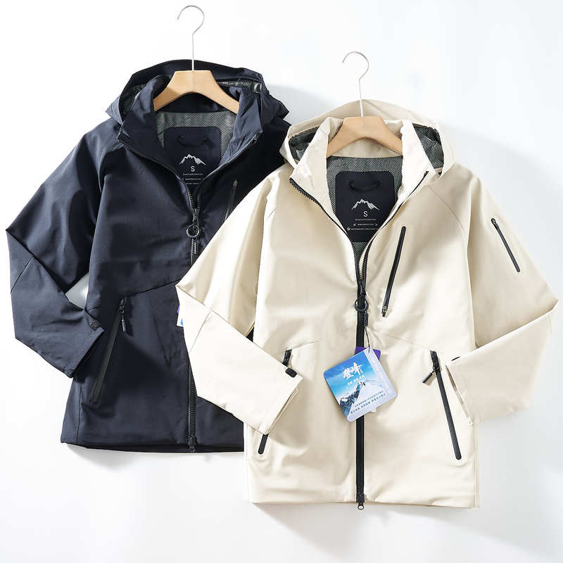 High-End Outdoor Gear! Heavy-Duty Outdoor Windproof and Waterproof Couple's Heat-Reflective Jacket with Hood, Sports Windbreaker