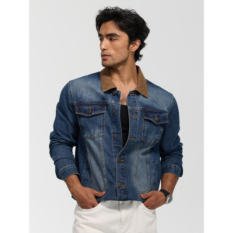 Day Ny Retro Casual Design Denim Jacket for Men, Commuter Style, Relaxed Fit, Short Wide Version Jacket for Autumn Day Ny Retro Casual Design Denim Jacket for Men, Commuter Style, Relaxed Fit, Short Wide Version Jacket for Autumn