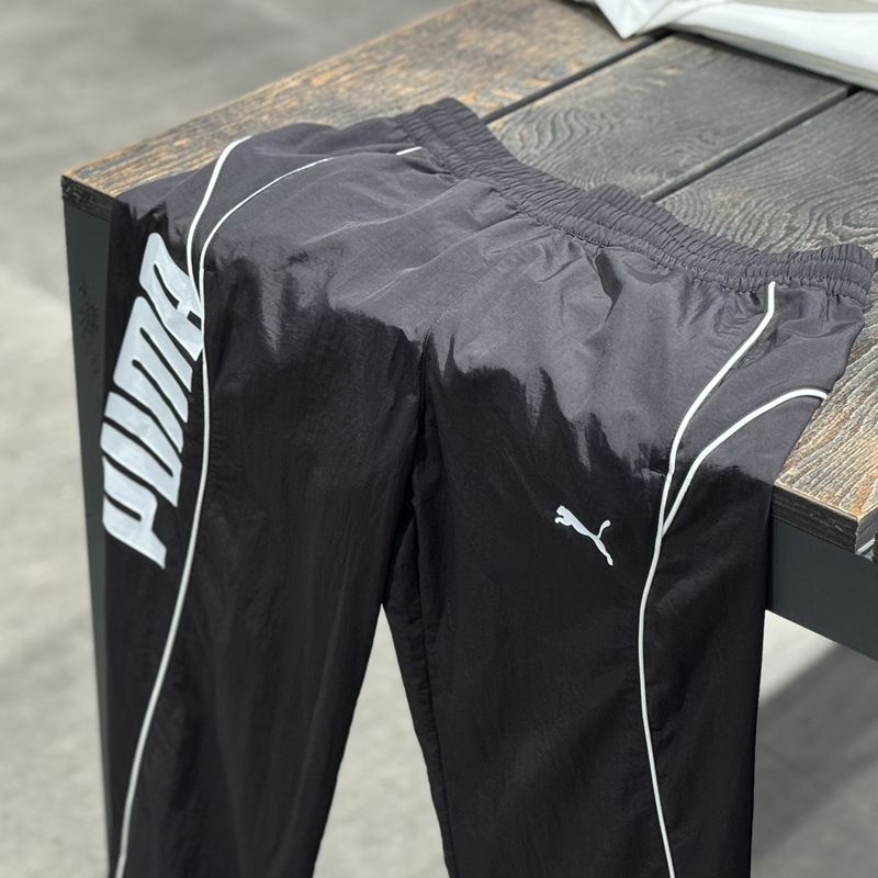 Puma Spring New Polyester Fiber Quick-Dry Thin Loose-Fit Jogger Pants 694187 Puma Spring New Polyester Fiber Quick-Dry Thin Loose-Fit Jogger Pants 694187