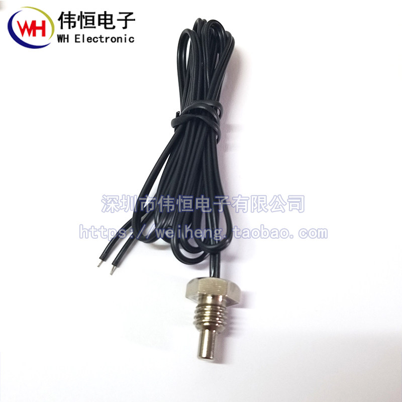 Stainless steel thread M8 NTC Thermistor 10K B value 3435 B value 3950 Temperature sensor 1%