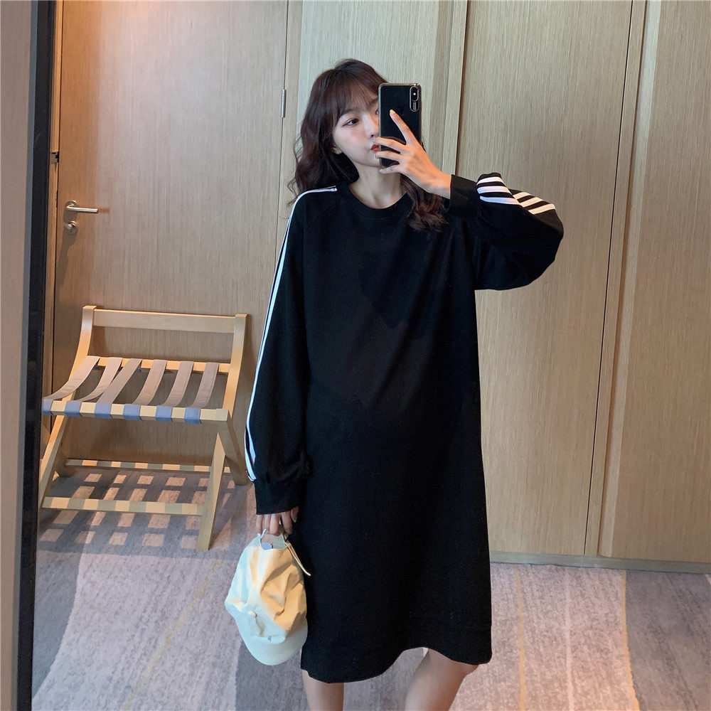Maternity sweatshirt spring fashion sports wind long fashion mom spring and autumn t-shirt loose thin long sleeve dress tide