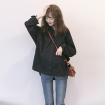 Pregnant womens spring clothing Han version Fashion new shirts 2022 new short models loose casual Jane about pregnant women laced blouses