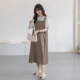 Nuochu maternity wear summer style 2024 new suspender skirt summer two-piece chiffon maternity dress fashionable and stylish