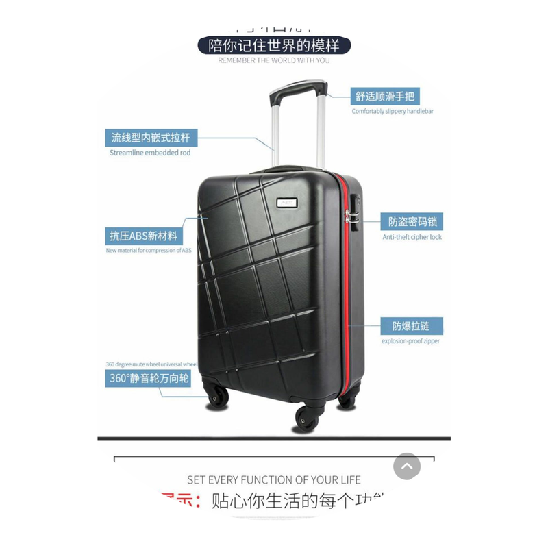 Picasso Picasso Picasso Style Men's and Women's Trolley Suitcase Suitcase 20inch Special Price