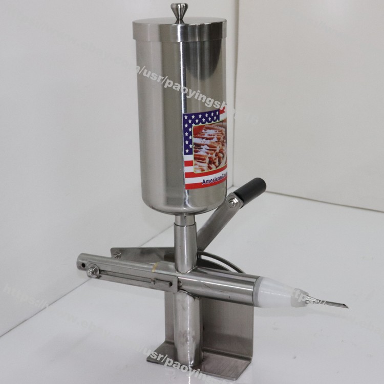 4L S/S Manual Cream Puff Doughnut Donut Holes Filler Filling Machine