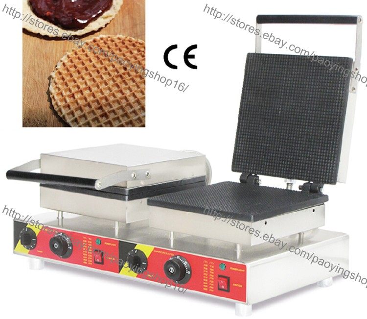Carré antiadhésif Electric néerlandais Stroopwafel sirop Waffle Maker