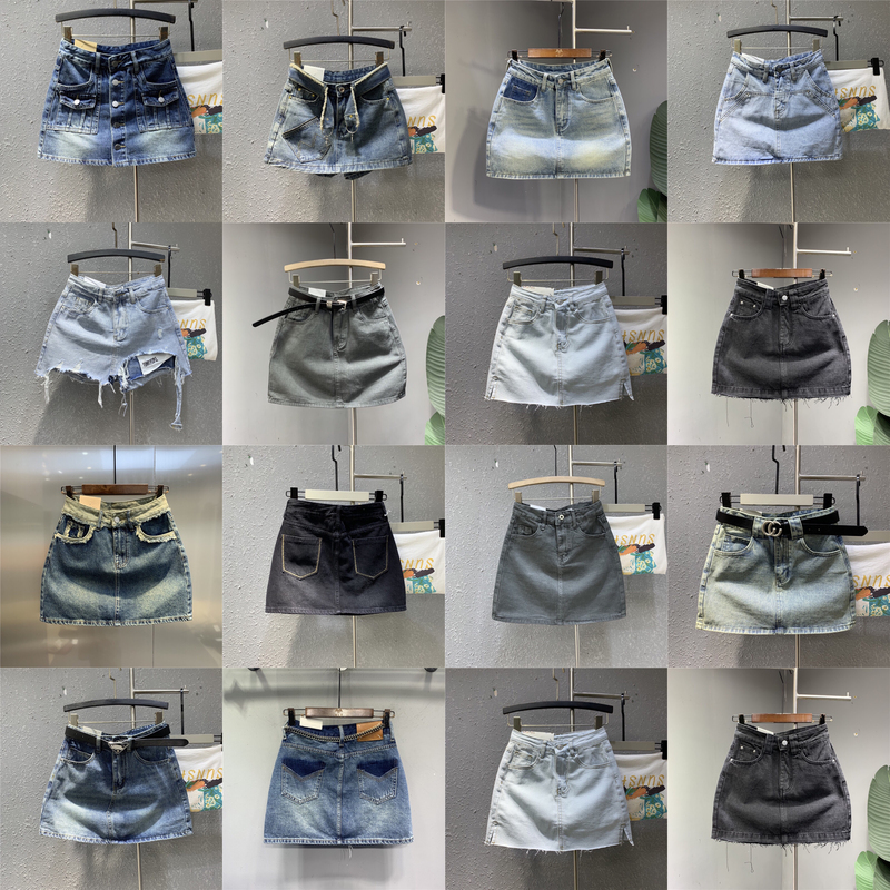 Wholesale Denim Skirts, Women's Clothing Wholesale Stores, Women's Denim Skirt Pants Wholesale, High-End Boutique Women's Skirts
