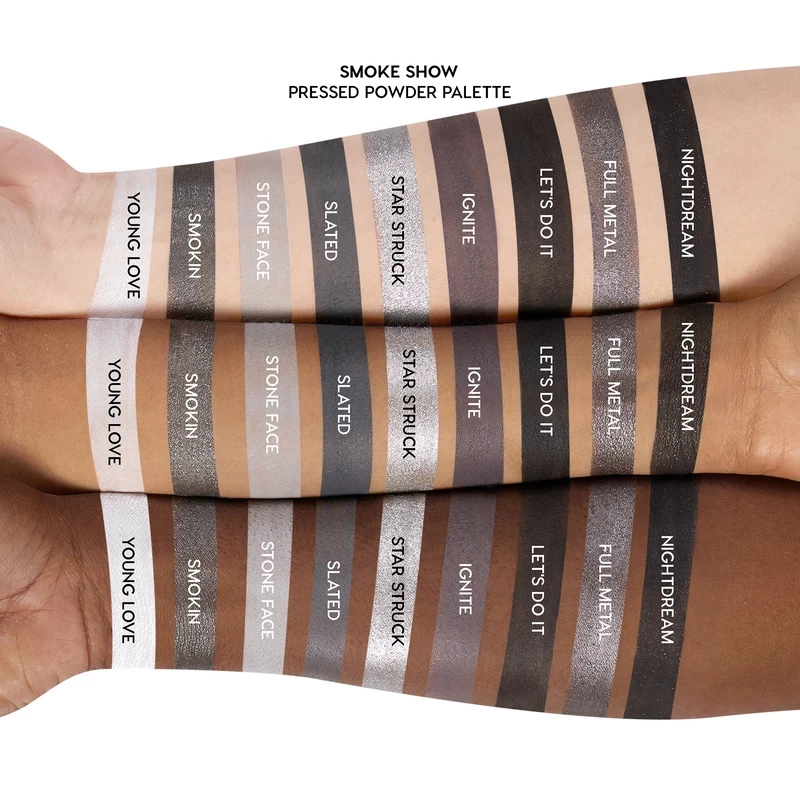 Палетка теней Colourpop Eye Shadow Plate 9 - цвет Kara Bubble ColorPop Black Halloween Smoked Makeup Smoke Show