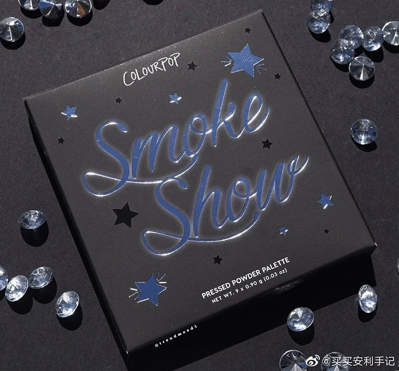 Палетка теней Colourpop Eye Shadow Plate 9 - цвет Kara Bubble ColorPop Black Halloween Smoked Makeup Smoke Show