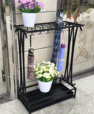 Office Creative Umbrella Stand Hotel Lobby Floor-standing Rain Gear Place Umbrella Storage Shelf Unit Household