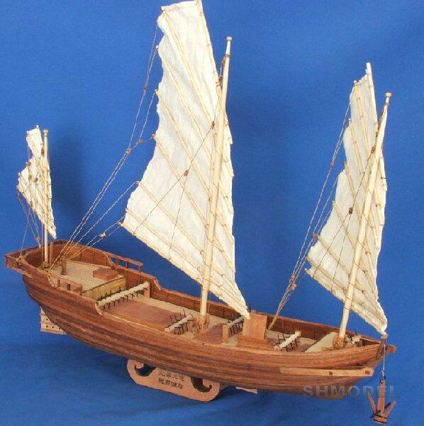 1 62 Beihai large tow Chinese ancient sailboat model set