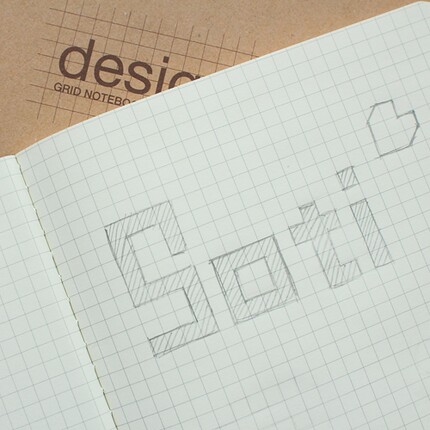 包邮苏铁时光设计师diy网格本格子内页工程绘