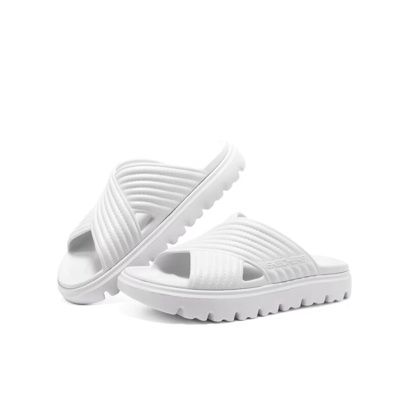 Skechers Women's Shoes New Casual Thick-Soled Non-Slip Beach Shoes Comfortable Home Sandals 111454