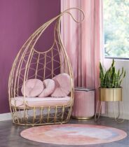 Net red iron bird cage sofa chair single double modern simple clothing store bird cage seat beauty salon creative leisure chair